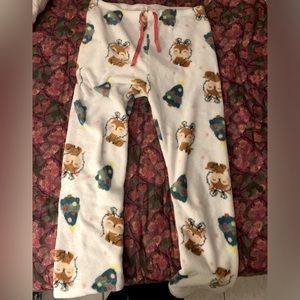 XL Christmas reindeer pj fleece pants